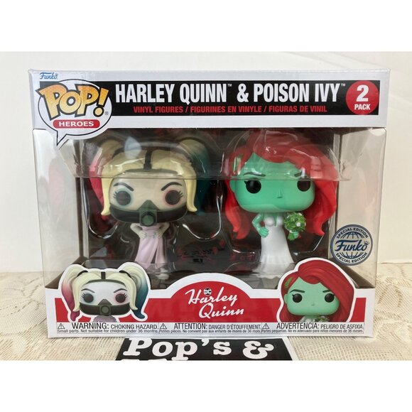 Funko Pop! Harley Quinn: Harley Quinn & Poison Ivy 2 pack Limited Edition New - Picture 1 of 12